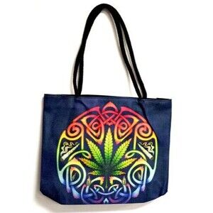 Large Blue Celtics Smokes Tote Purse with Rope Handle 17x15x4.5 081924